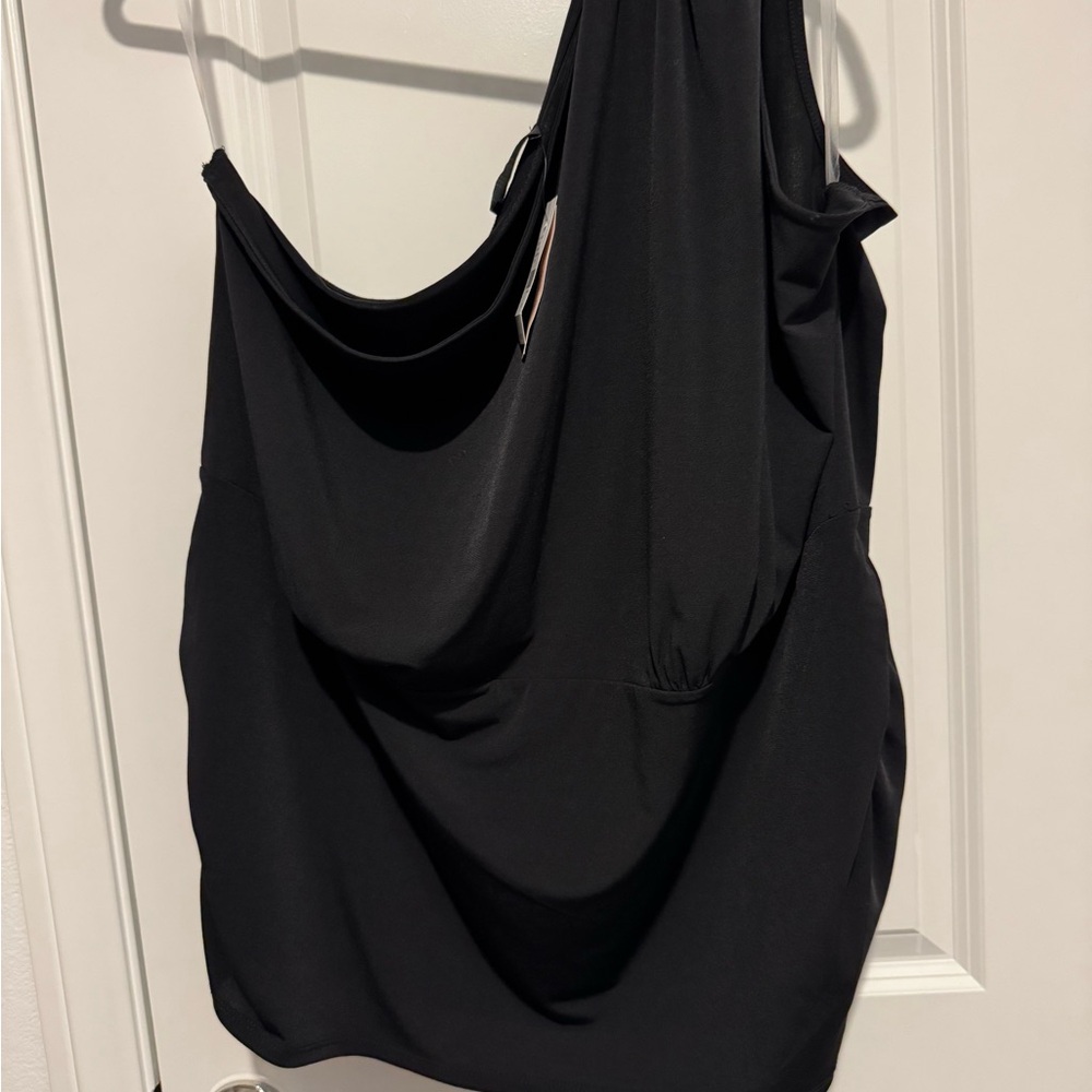 Lane Bryant Elegant Black Blouse